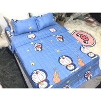 Chăn thu hè cotton poly Doremon Đàn kích thước 1m8x2m