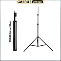 Chân Tripod GAERU 2M1 cao cấp gắn đèn livestream, máy ảnh, máy quay, máy chiếu dài 70cm- 2m1 [Bảo hành 12 tháng]