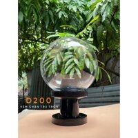 [Chân tròn] Đèn Trụ Tròn Cầu Trong Nhựa PMMA Size Nhỏ Cao Cấp Lắp Cổng Nhà, Trụ Cổng MADE IN VIETNAM