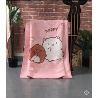 CHĂN TUYẾT 2 LỚP  CHO BÉ , CHĂN LÔNG TUYẾT IN HÌNH 2 MẶT VIỀN THỪNG KÍCH THƯỚC 1M X1,4M