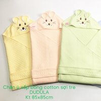 Chăn ủ 4 mùa cotton sợi tre Dudula hình thú 85x85cm