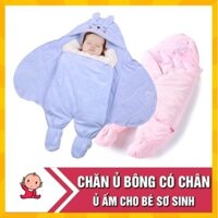 Chăn Ủ bông có chân,chăn ủ ấm cho bé