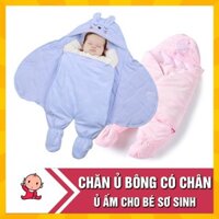 Chăn Ủ Cho Bé Sơ Sinh Mùa Đông Liền Thân Trần Bông Siêu Dày