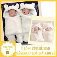 CHĂN Ủ CÓ MŨ HÌNH THÚ❤️FREESHIP❤️Ủ thú lông cừu cho bé trai và bé gái - QA03