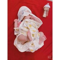 💕💕💕Chăn ủ hình cho bé sơ sinh cotton Mipbi 1 lớp