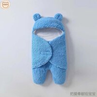 Chăn ủ lông cừu cho bé loại 1, chăn ủ 3 lớp lót trần bông