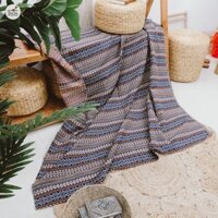 Chăn vải thổ cẩm dệt sợi ngang 1m5 dài 2m