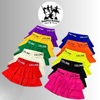 Chân Váy 2 Tầng Cạp V Có Chữ Tập Thể Thao, Pickle Ball, Dân Vũ, Shuffle Dance, Zumba, Cha Cha Cha, Khiêu Vũ, Chạy Bộ