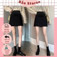 CHÂN VÁY BẦU CHỮ A DÁNG NGẮN V363 CHẤT LIỆU UMI HÀN CO DÃN KÈM QUẦN BẢO HỘ VÀ CHUN CHỈNH CẠP