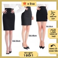 Chân Váy Bút Chì Đen Công Sở, Chất Liệu Co Giãn 4 Chiều, Chân Váy Dáng Ôm Eva - Hàng mới về