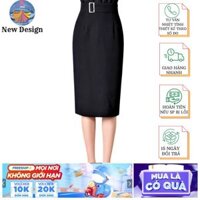 Chân váy bút chì ngắn hàng thiết kế kèm khóa xi cao cấp chân váy công sở form chuẩn thanh lịch BC15 - Đen,M