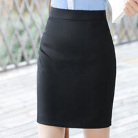 Chân váy bút chì ngắn trên gối phong cách công sở bút chì trơn dài 50cm