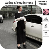 Chân Váy Bút Chì thiết kế dáng dài xẻ trước (không túi )- xuongsihuyenhung-MS68