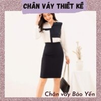 Chân váy bút chì xẻ sau trên gối 50cm( sẵn size) - M53