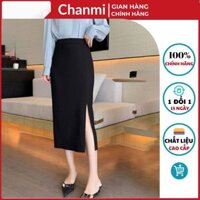 Chân Váy Bút Chì Xẻ Tà Trước Vải 2 Biên Cao Cấp Phù Hợp Mặc Đi Làm Công Sở - Chanmi M31