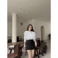 Chân váy chữ A 6 khuy phong cách Hàn Quốc chân váy ngắn công sở chất tuyết mưa thời trang Banamo Fashion 532 - XL