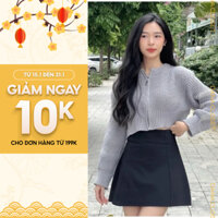 Chân Váy Chữ A Cạp Lưng Cao, Chân Váy Con Ong Bigsize Nữ, Chất Kaki Mềm Cao Cấp, Hack Dáng Tôn Eo Nâng Mông