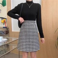 Chân Váy Chữ A chất DẠ NỈ dáng Ngắn trên gối dài 50cm