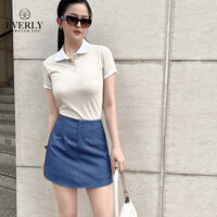 Chân váy chữ A có quần trong Everly, chất vải dày dặn chống nhăn EV-01