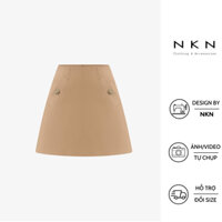 Chân váy chữ A, đầm nữ NKN Metalic màu nâu.