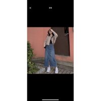 Chân váy chữ A dáng dài xẻ trước