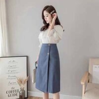 Chân váy chữ A dáng dài