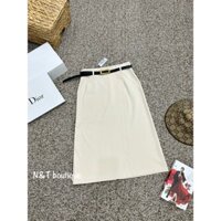 chân váy chữ A dáng dài