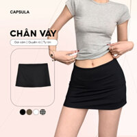 Chân váy chữ A dáng ngắn Capsula, Chân váy cạp trễ có lót quần ôm body tôn dáng gợi cảm - Hàng mới về