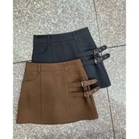 Chân váy chữ A kèm dây khuy, váy nữ kèm dây