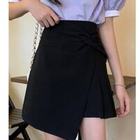 Chân váy chữ a ngắn 2021, chân váy ngắn xòe lưng cao đẹp màu đen thời trang công sở, du lịch