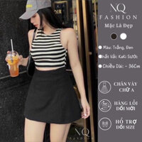 Chân Váy Con Ong Cạp Lưng Cao,Chân Váy Kiểu Tafta Zasic Chất Xước Loại Siêu Đẹp Dàng Xòe Có Lót Quần Trong Váy