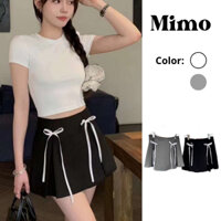 Chân váy con ong đính nơ MIMO Chân váy đính nơ cực xinh M163