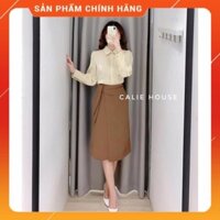 Chân váy Công Sở Dáng Dài Phối Tà Trẻ Trung Chân Váy Đắt Tà