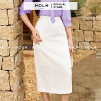 Chân váy công sở 𝐌𝐎𝐎𝐍 dáng ôm bút chì dài qua gối chất gold nhật sang chảnh MCV415