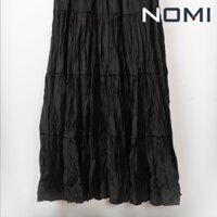 Chân váy công sở đen vải đũi siêu mát - NOMI CV10 J2K
