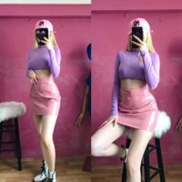 CHÂN VÁY DA BÓNG QC