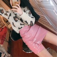 Chân Váy Da Bóng Vạt Hàng QC Đẹp [VIDEO + ẢNH THẬT] - TT5392