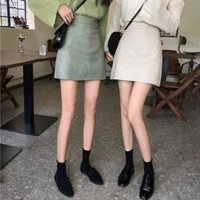 CHÂN VÁY DA MÀU BE CÓ SẴN HÀNG CHẤT LƯỢNG