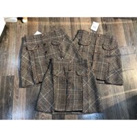 Chân váy dạ màu nâu