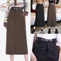 Chân váy dạ ôm dài qua gối 8 kiểu công sở có big size