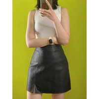 Chân váy da siêu hách dáng