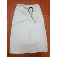 Chân váy dạ tweed dáng dài công sở mùa đông