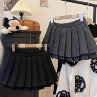 Chân váy dạ xếp ly - Chân váy cạp cao dáng ngắn @miann