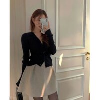 CHÂN VÁY DẠ XÒE MÀU BE TRÊN GỐI