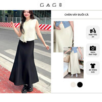 Chân váy dài dáng đuôi cá GAGO Brand dây kéo sau tôn dáng thướt tha mềm mại GO4973
