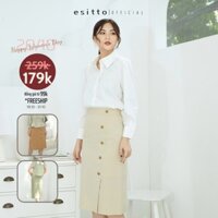 Chân váy dài ngang gối cách điệu phong cách hàn quốc esitto [ESWHB14012] - Hàng nhập khẩu