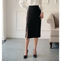 chân váy dài nút ngọc tôn body cực đẹp