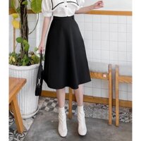 Chân váy dài xòe A 2 túi basic mypstore