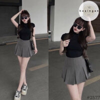 Chân váy dáng ngắn ly to Rất tôn dáng, Chân váy nữ tennis bản ly to hot hit -Shiny