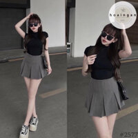 Chân váy dáng ngắn ly to hottrend nữ tính, Chân váy nữ tennis bản ly to